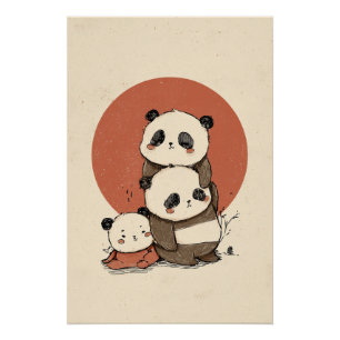 Póster Design de Pandas Cuecas