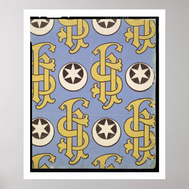 Póster Design de papel de parede eclesiástico em estrela  (Frente)