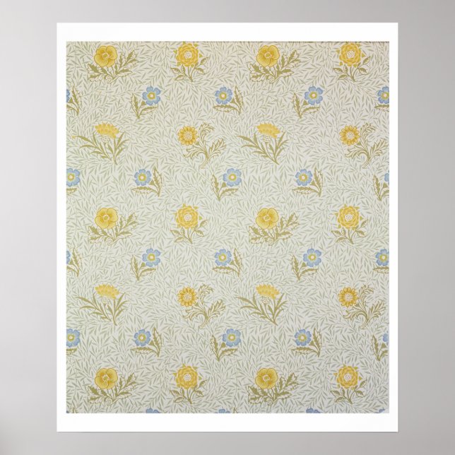 Póster Design de papel de parede em pó, 1874 (Frente)