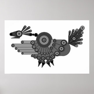 Poster Design de Peacock Geométrico