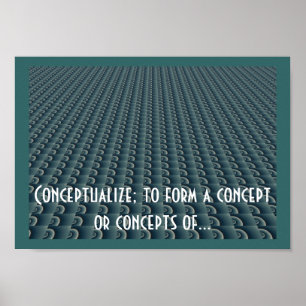 Póster Design de Pensamento Criativo Conceitualizar