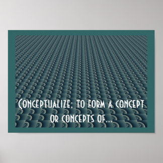 Póster Design de Pensamento Criativo Conceitualizar