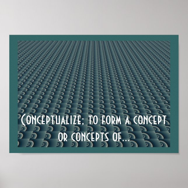Póster Design de Pensamento Criativo Conceitualizar (Frente)