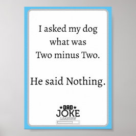 Poster Design de Piada legal e engraçada