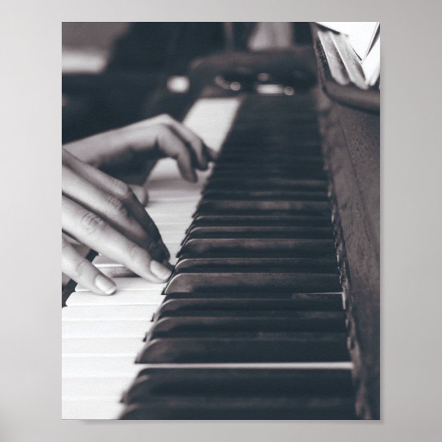 Poster Design de Piano Incrível (Frente)