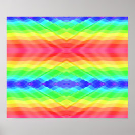 Poster design de pôster colorido apresenta um arco-íris v
