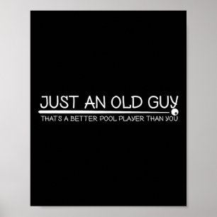 Poster Design De Presente Do Jogador De Piscina Antigo Pa