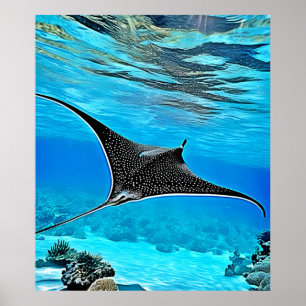 Poster Design de Raios Submarinos