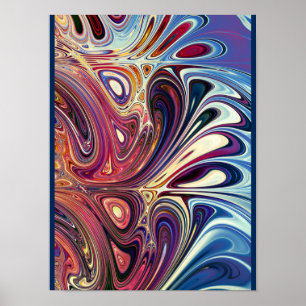 Poster Design de respingo abstrato