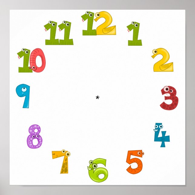 Poster design de rosto do relógio (Frente)