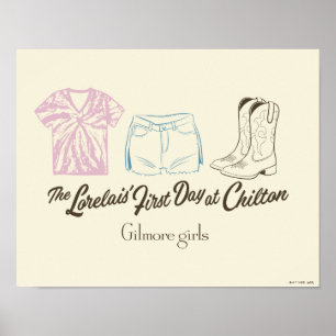 Poster Design de Roupa da Lorelai Chilton de Gilmore Girl