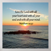 Design DE SCRIPTURE SUNRISE DE MATTHEW 22:37 PACÍF