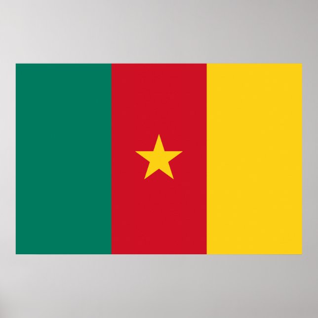 Poster Design de Sinalizador Camarões (Frente)
