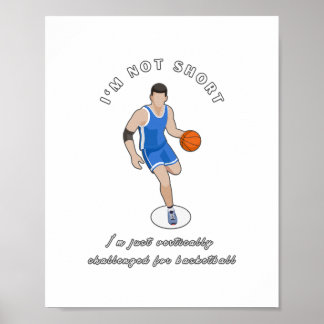 Poster Design de Slogan de Basquete Engraçado