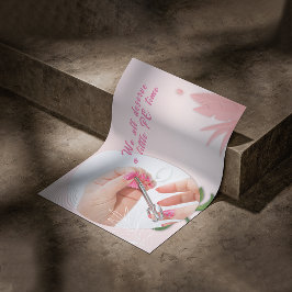 Poster Design de Spa de Unhas Florais