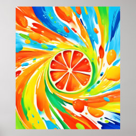 Poster Design de Splash de Giro Citrus