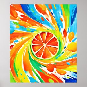 Poster Design de Splash de Giro Citrus