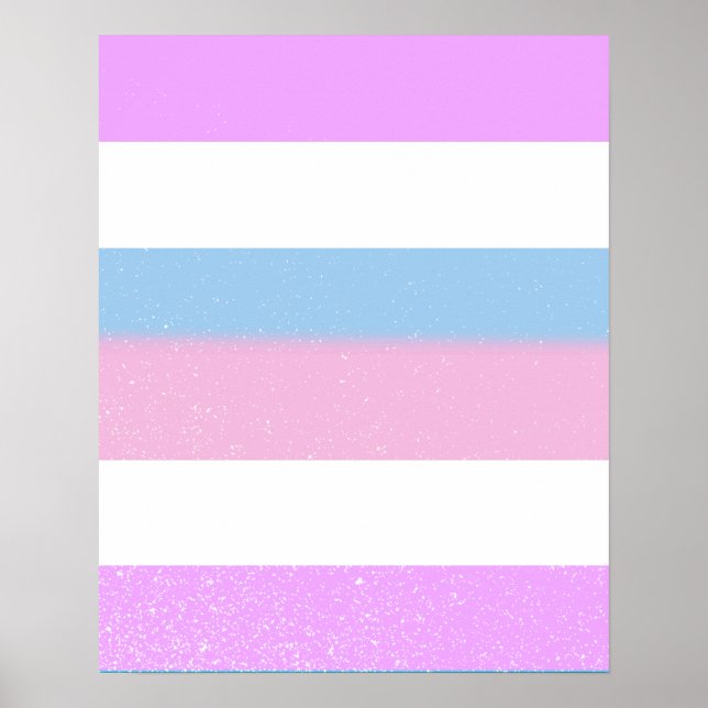 PÓSTER DESIGN DE STRIPES DE ORDENAMENTO INTERSEXO (Frente)