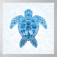 Design de Tartaruga do Mar das Ilhas Tropicais em