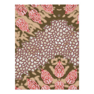 Póster Design de tecido de intricato com padrões florais