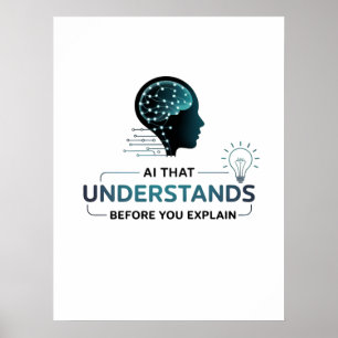 Poster Design de tecnologia inteligente de inteligência a