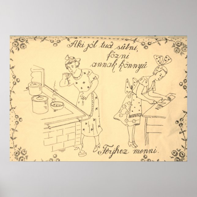 Poster Design de tela de parede da Hungria (Frente)