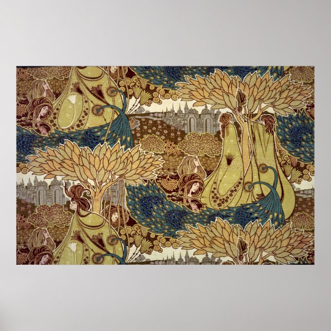 Póster Design de têxteis por Christopher Dresser (Frente)