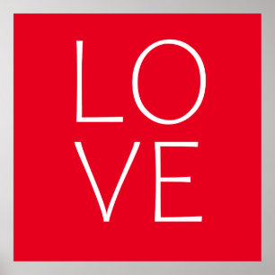 Poster Design de texto de amor