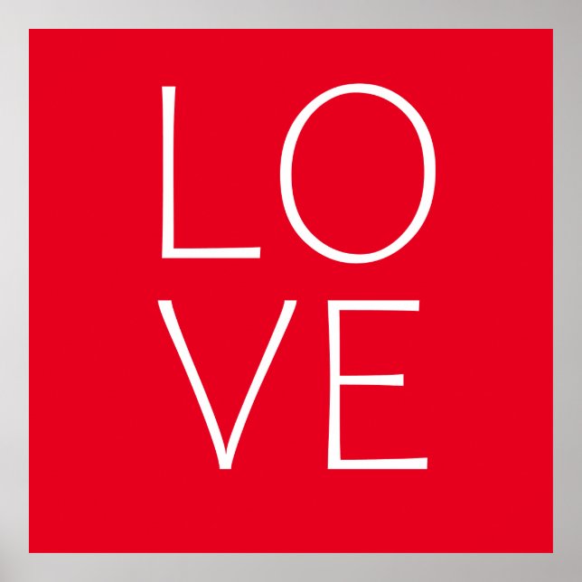 Poster Design de texto de amor (Frente)