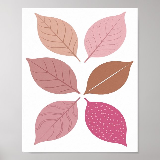 Poster Design de texto FOLHAS DE OUTONO Prateado Jovial (Frente)