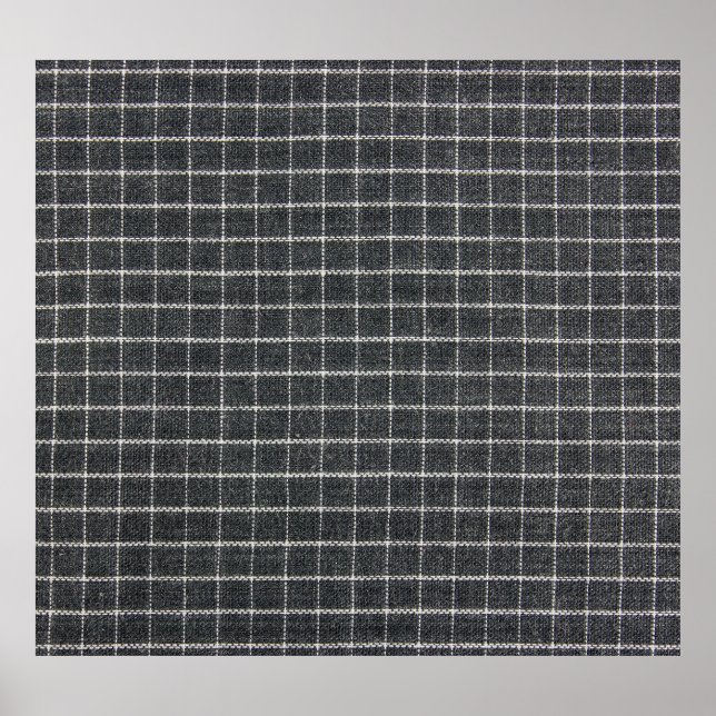 Poster Design de Textura Tartan Clássica (Frente)