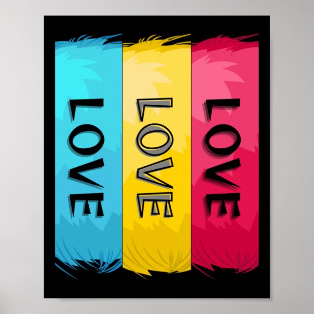 Poster Design de três vezes com amor (Frente)
