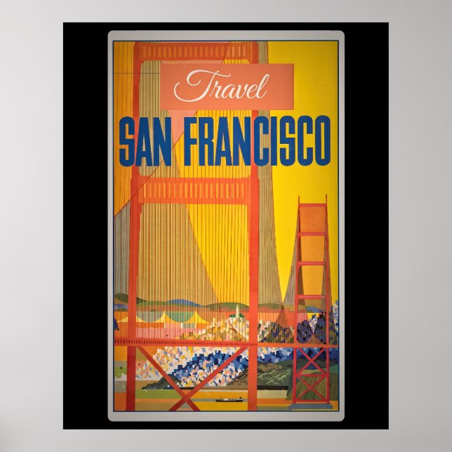 Poster Design de Viagens vintage de de retro (Frente)