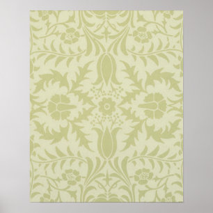 Poster Design de Vintage Floral Verde