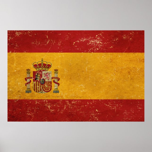 Poster Design de Vintage Grunge, na Espanha (Frente)