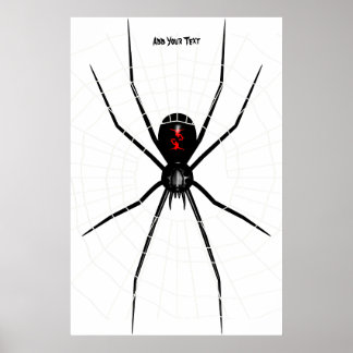 Póster Design de Viúva Preta