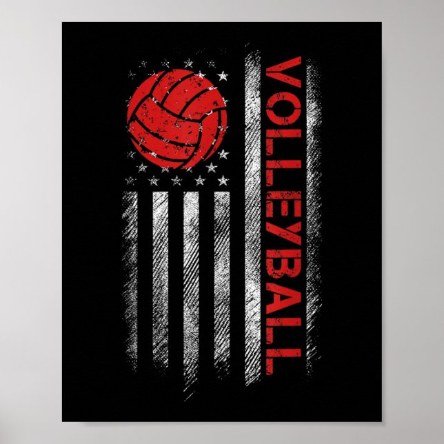 Poster Design de Voleibol Divertido para Homens Mulheres  (Frente)