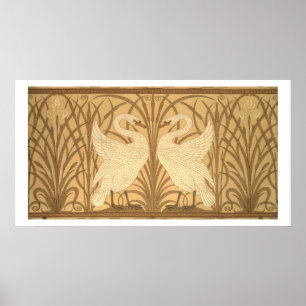 Poster Design de wallpaper Swan