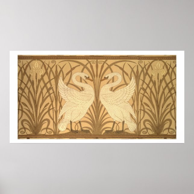 Poster Design de wallpaper Swan (Frente)