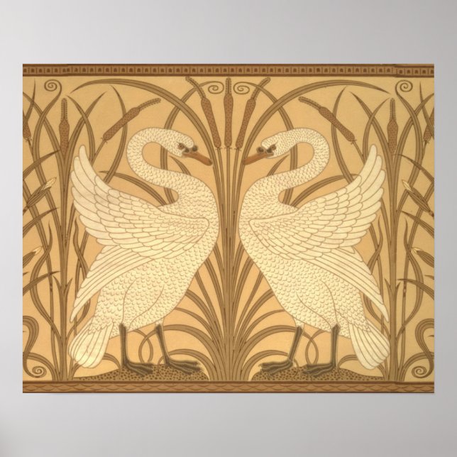 Poster Design de wallpaper Swan (Frente)