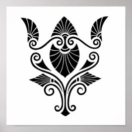 Poster Design Decorativo Elegante (1862) Pequeno