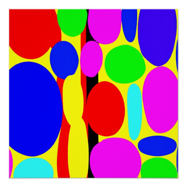 Póster Design dinâmico colorido (Frente)