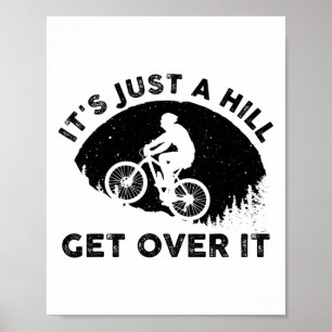 Poster Design Divertido de Ciclismo de Montanha para Home