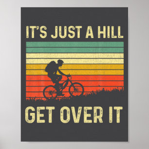 Poster Design Divertido de Ciclismo de Montanha para Home