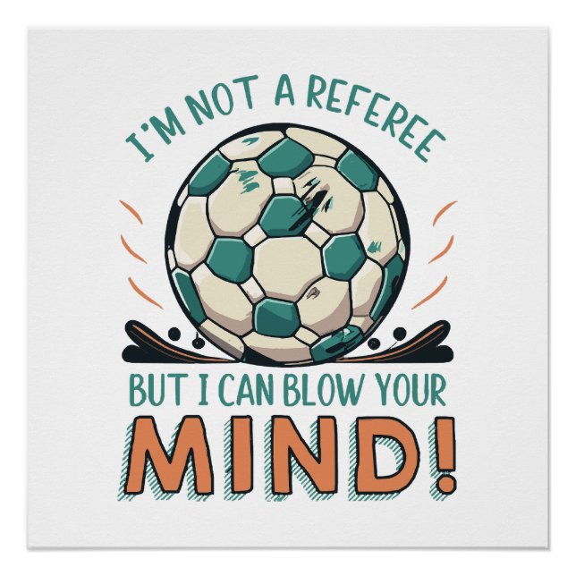 Póster Design Divertido de Futebol (Frente)