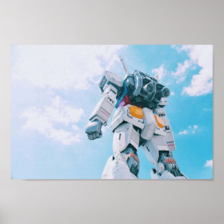 Poster Design do estilo de blindagem móvel Gundam RX 78