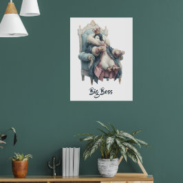 Poster Design do Grande Chefe Pingüim de Inverno
