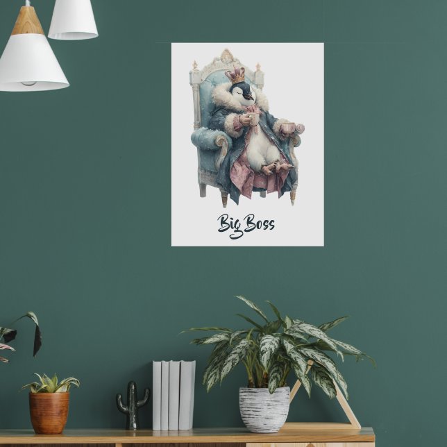 Poster Design do Grande Chefe Pingüim de Inverno (Sala de Estar 1)