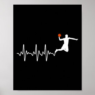 Poster Design Do Jogador De Bysketbyll legal Para Mulhere