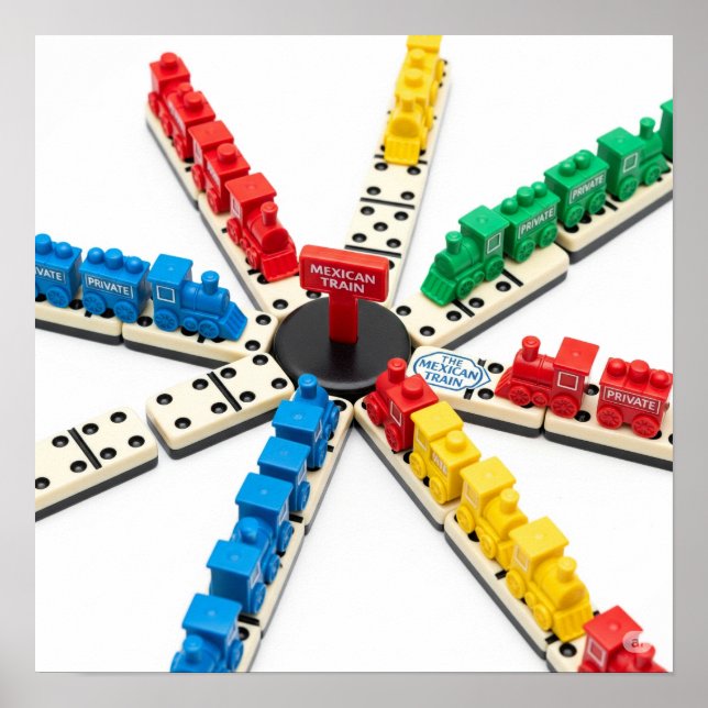 Poster Design do jogo do trem mexicano (Frente)